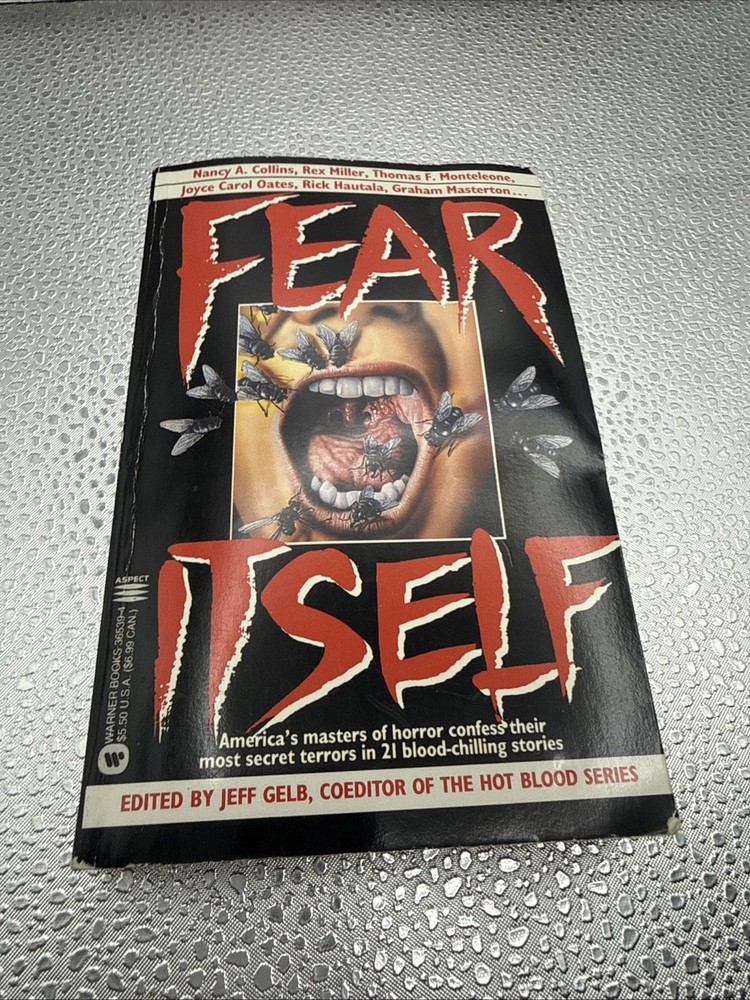 Vtg Fear Itself by Jeff Gelb 1995 1st Ed. Horror 21 Blood-chilling Stories Book