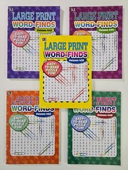 5 Large Print Word-Finds Puzzle Books Kappa Games Vol #428-446 ~ Search,Hunt NEW