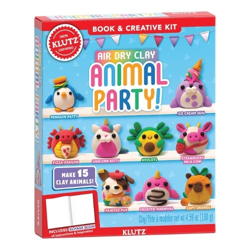 Scholastic Air Dry Clay: Animal Party (Mixed Media Product) Klutz