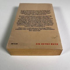 Adolf Hitler: Monologue Im Führer-Hauptquartier 1941-1944 (1982, Paperback) Book