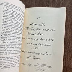 General Washington’s Account with United States 1775 1783 Handwriting DeCrepit