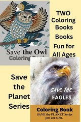 Best Owls and Eagles Coloring Save the Planet Series 108 Pages 8.5 x 11 All Ages