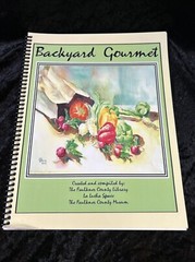 Backyard Gourmet cookbook – 2013 spiral bound p/b – Faulkner Co library Arkansas