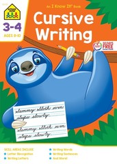 School Zone – Cursive Writing Workbook – 64 Pages, Ages 8 to 10, 3rd Grade, …