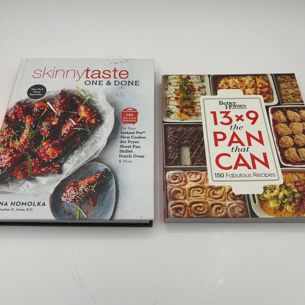 Skinnytaste One & Done Cookbook & Better Homes 13×9 Pan Can Cookbooks Recipes