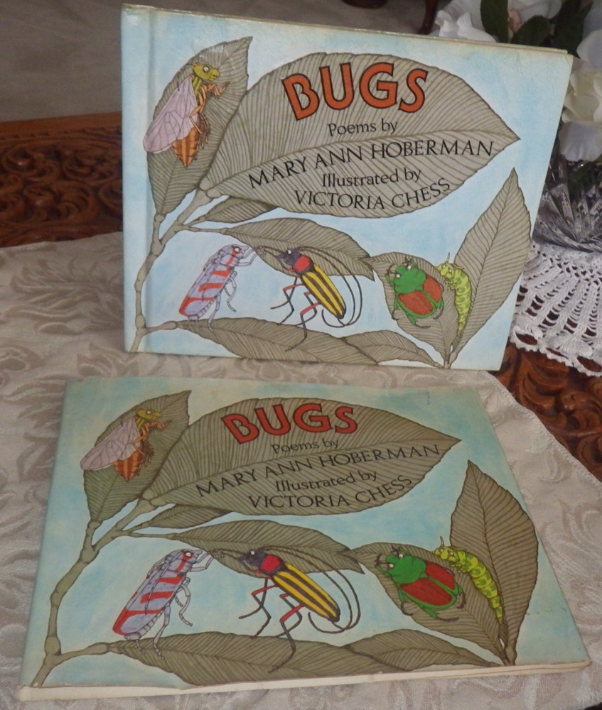 Bugs : Poems By Mary Ann Hoberman 1976 HC 1st ED in Dust Jacket RARE SIGNED!