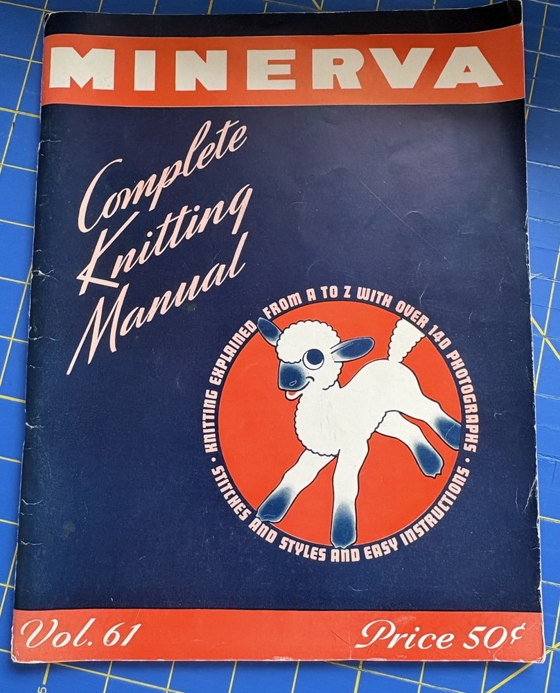 Vintage Minerva Complete Knitting Manual Volume 61 Paperback 1942