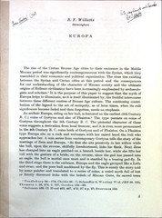 Europa; Sonderdruck aus: keine Angabe. Willetts, R. F.: