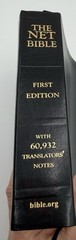 The Net Bible First Edition Premium Bonded Black Leather 60,932 Translation Note