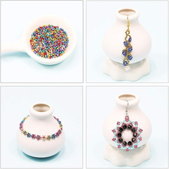 Size 2Mm Seed Beads 24 Colors Total 16800 Pcs in Box, 12/0 Small Craft Seed Bead