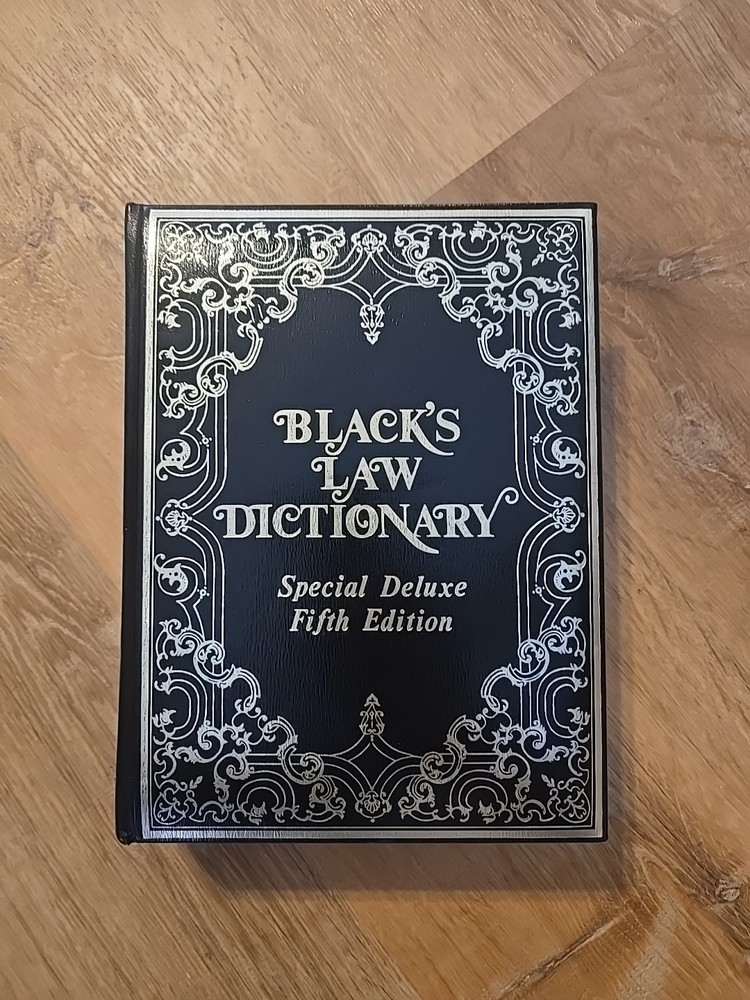 Black’s Law Dictionary Special Deluxe Fifth 5th Edition 1979 Padded Indexed.