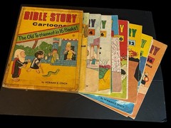 RARE Complete 16 BIBLE STORY CARTOONS by Norman E. Lynch BOX SET 1970’s 1st Ed