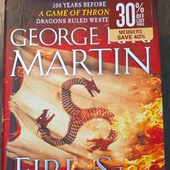 George R. R. Martin A Song of Ice and Fire Fire & Blood Hardcover Dust Jacket