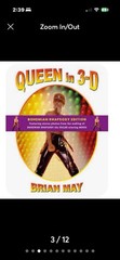 2 book Queen in 3-D Brian May Coffee table HC stereoscopic + Freddie Mercury liv