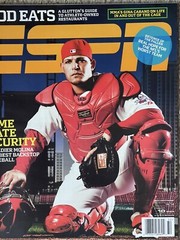 YADIER MOLINA 2009 ESPN MAGAZINE ST. LOUIS CARDINALS MLB BASEBALL-NO LABEL
