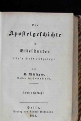 Bibelstunden: Auslegung der heiligen Schrift für’s Volk – Dritter Band: Die Apos