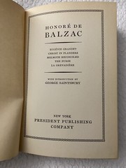 Honore De Balzac Hardcover Vintage Eugene Grander And Other Stories