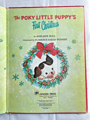 The Poky Little Puppy’s First Christmas (Golden Book 1973) Vntg HC 12.5″ x 9.5″