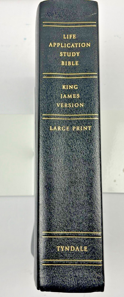 Life Application Study Bible KJV Large Print Black Bonded Leather Tyndale