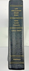 Life Application Study Bible KJV Large Print Black Bonded Leather Tyndale