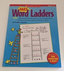 Scholastic Daily Word Ladders Grade 1-2 Homeschool Supplemental Curriculum Tools