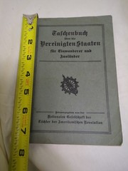 1924 German Immigrant Guide Book DAR Taschenbuch Vereinigten Staaten