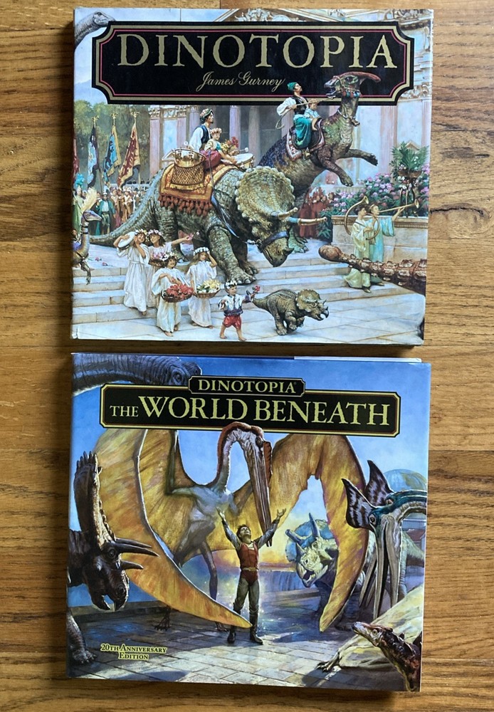 Dinotopia James Gurney The World Beneath 20th Anniversary Illustrated Lot HB/DJ