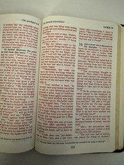 The Living Bible Large Print Red Letter Burgundy Leather Tyndale 1986