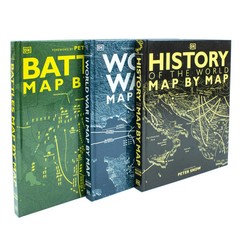 Map by Map Series 3 Books Collection Set (Battles, History of the World & World
