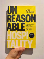 Unreasonable Hospitality By Will Guidara Hardcover Brand New
