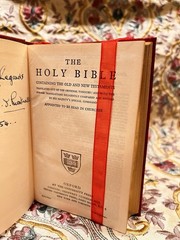 Oxford Miniature Coronation Bible The Holy Bible 1953 Leather Bound HC Inscribed