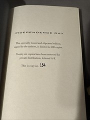 [SIGNED + COA] Indepdence Day | Slipcase (1996) Lmtd Ed 184/500 *NM – 9.4*