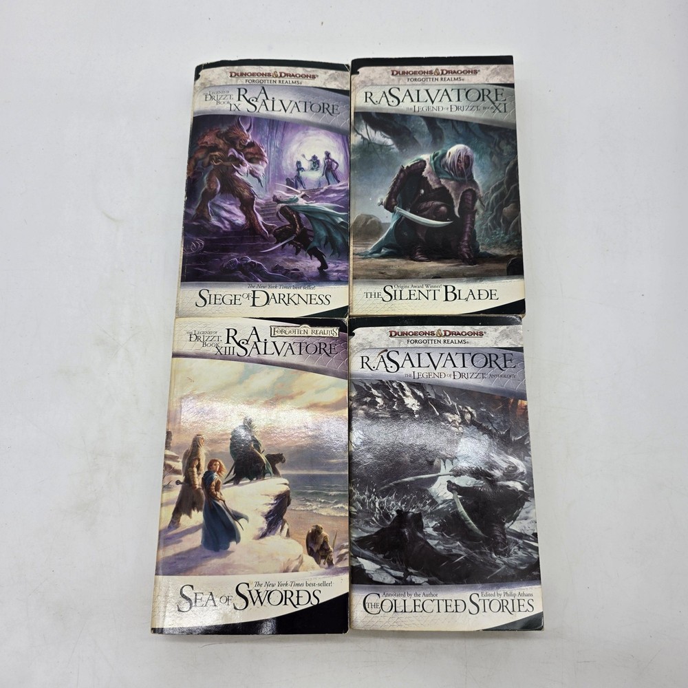 Siege Of Darkness Silent Blade Sea Of Swords Salvatore Wizards PB Lot 4 Fantasy