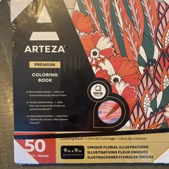 ARTEZA 50 Pages PremiumColoring Book $5Ship