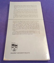1976 KURSUS PERMULAAN BAHASA MALAYSIA 1 Paperback Book by RASDI & ALI