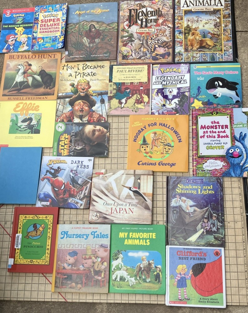 22 book lot for kids. Curated picture book collection for boys