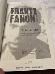 Frantz Fanon A Portrait By Alice Cherki Translated By Nadia Benabid 2006