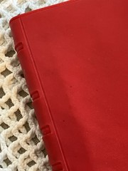 VTG RED PLASTIC COVER New Testament Bible ZONDERVAN Pocket Version KJV 4″X 2.75″