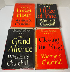 The Second World War Books by Churchill Finest Hour Grand Alliance Hinge of Fate