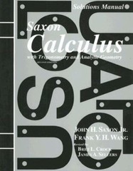 Saxon Calculus 2nd Edition (New Paperback) – John H. Saxon & Frank Y.H. Wang