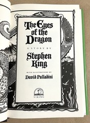 The Eyes Of The Dragon, Stephen King, Full Size Hardcover Book Club Ed (BCE) VG+