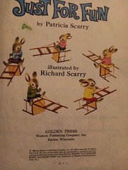 Little Golden Book Ser Richard Scarry’s Just for Fun by Patricia Scarry 1960