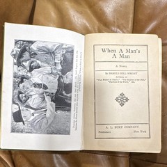 Harold Bell Wright When A Man’s A Man HC A. L. Burt 1916 Illustrated