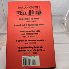 Harlan Coben Lot (2) Tell No One & Live Wire HB w/ covers First Ed