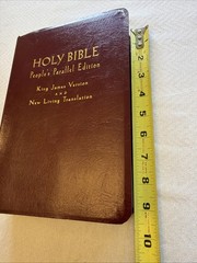 VTG 1997 Holy Bible: People’s Parallel Edition, KJV NLT Red Letter Leather Bound