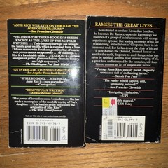 Anne Rice Books Lot The Mummy Taltos PB Paperback