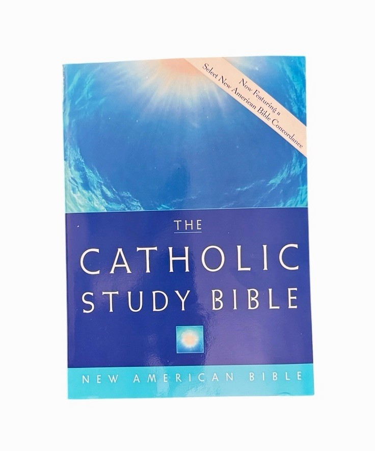 The Catholic Study Bible New American Bible Oxford Softcover 1990 Vintage EUC