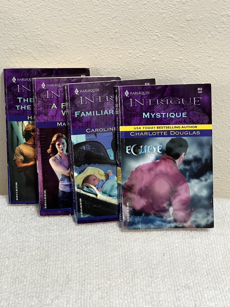 Harlequin Intrigue Series Lot 4 Paperback Books