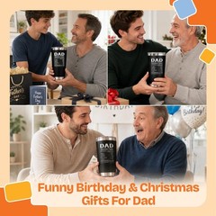 Funny and Functional 20 Oz Stainless Steel Tumbler – Gifts for Dad from Kids