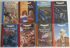 LOT OF 38 DIFFERENT CLASSIC STARTS HARDCOVER BOOKS CHILDREN NOVELS HOME SCHOOL